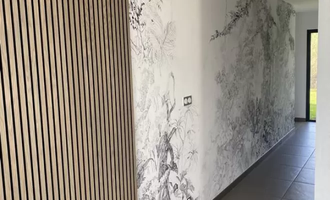 Travaux de revêtement de mur, Domérat, Central Color